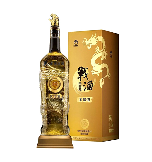 金門酒廠 戰酒黑金龍 金箔酒 龍騰虎躍 3.6L