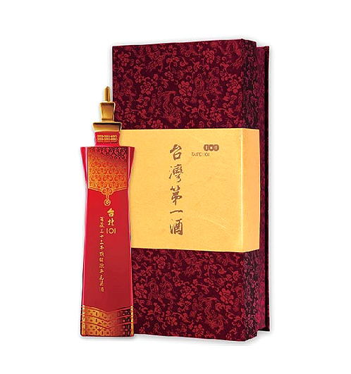 台北101紀念酒 鳳翎紅瓶